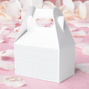 A completely white, featureless surface fills the  favor box