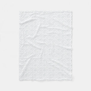 A completely white, featureless surface fills the fleece blanket