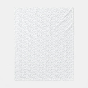 A completely white, featureless surface fills the  fleece blanket