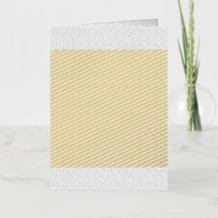 A completely white, featureless surface fills the foil greeting card