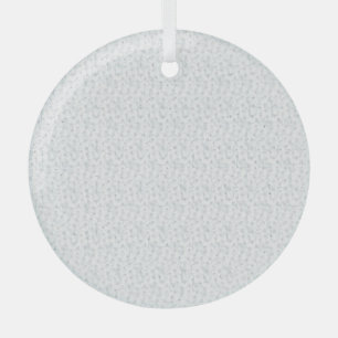 A completely white, featureless surface fills the glass ornament