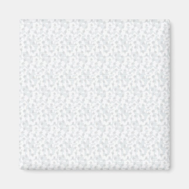 A completely white, featureless surface fills the  magnet (Front)