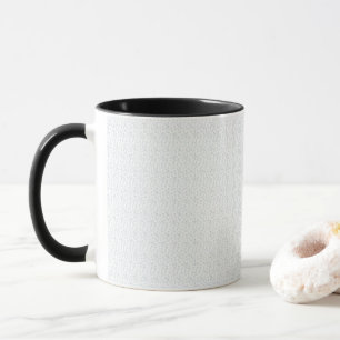 A completely white, featureless surface fills the  mug