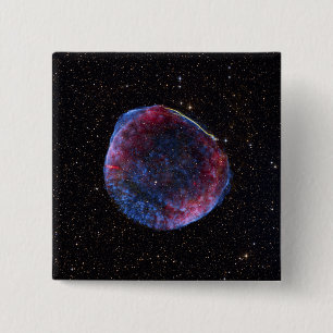 A composite image of the SN 1006 supernova remn 2 Inch Square Button