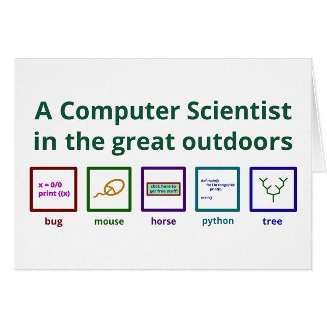 A computer scientist in the great outdoors (Front Horizontal)