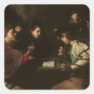 A Concert, c.1610-20 (oil on canvas) Square Sticker