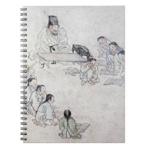 A Confucian Classroom (Sodang) (colour print) Notebook