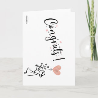 A congrats card to warm the heart of a loved one.