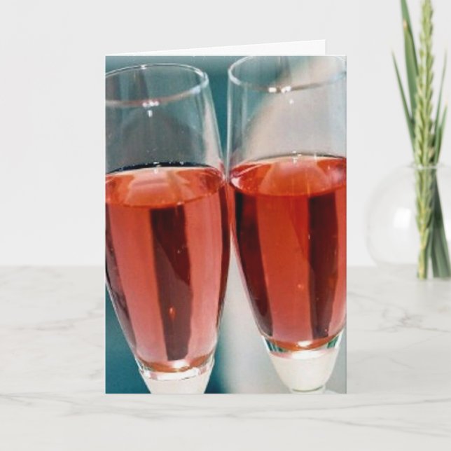 A Congratulations Toast Card (Front)