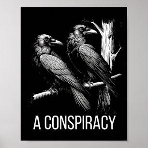 A Conspiracy Of Ravens Gothic Raven Dark Academia  Poster