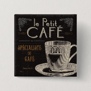 A Contemporary Cup of Coffee 2 Inch Square Button
