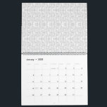 A contemporary wallpaper design showcasing an arra calendar<br><div class="desc">Add a touch of elegance to your decor with this stunning wallpaper design featuring an array of shapes in shades of white and grey. Whether used as an accent wall or to adorn an entire room, this contemporary pattern is sure to impress with its subtle yet impactful presence.</div>