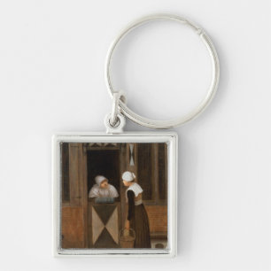 A Conversation in the Street Keychain