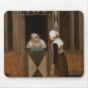 A Conversation in the Street Mouse Pad