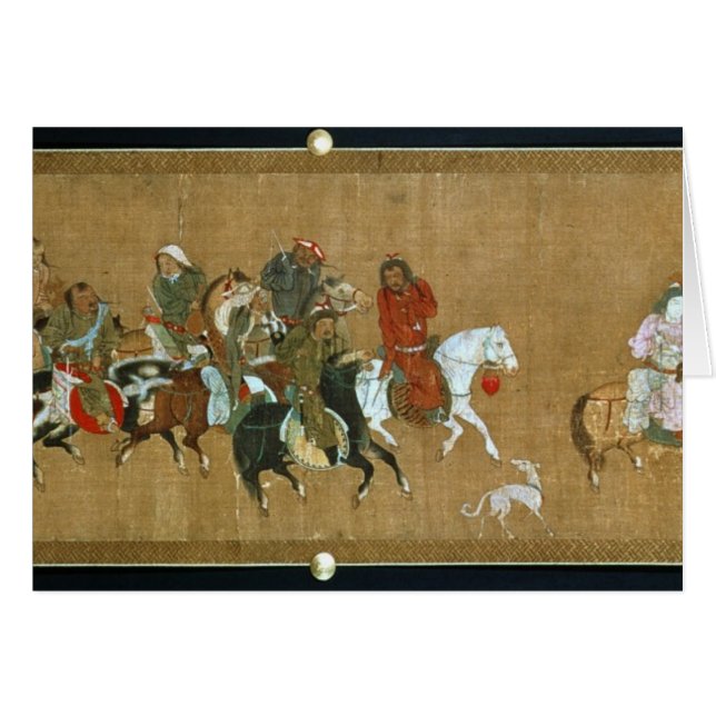 A convoy of Mongols, Chinese, 14th century (Front Horizontal)