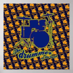 a cool drum decor print