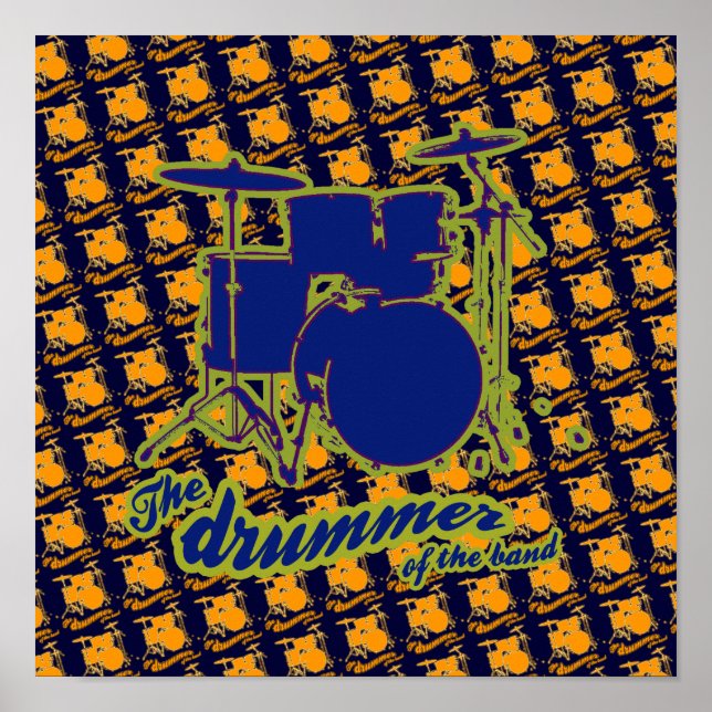 a cool drum decor print (Front)