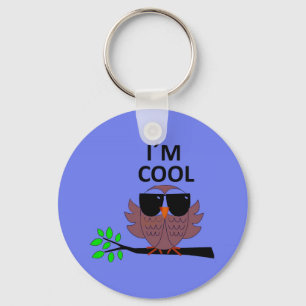 A Cool Dude's Wise Owl Keychain