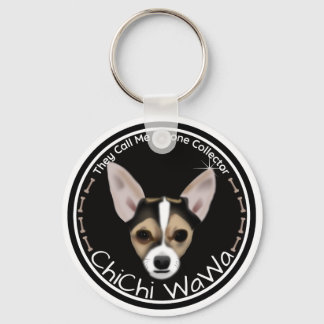 A Cool Original Chihuahua Black & Brown Graphic Keychain