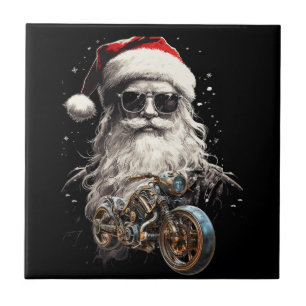 A COOL RIDE FOR SANTA TILE