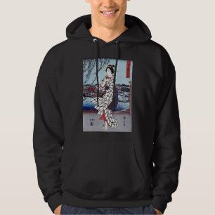 A Cool Summer Evening at Bridge, Utagawa Hiroshige Hoodie