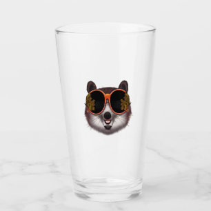 A Cool Tanuki With Ornate Sunglasses Glass
