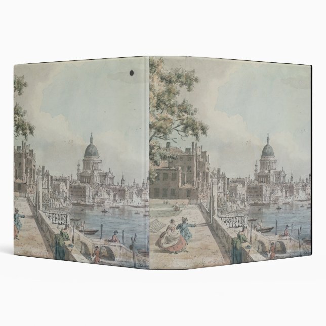 A copy of part of a drawing by Canaletto, of St. P Binder (Background)