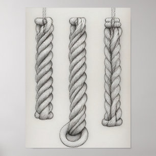 A Cord of 3 Strands, Ecclesiastes 4_12, Bible WALL Poster