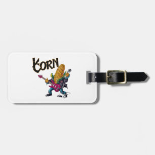 a corn luggage tag
