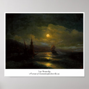 A corner of Constantinople Ivan Aivazovsky Poster