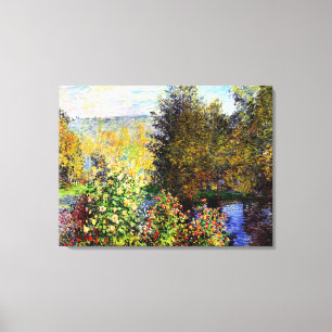A Corner of the Garden at Montgeron Canvas Print