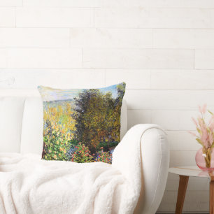 A Corner of the Garden at Montgeron Throw Pillow