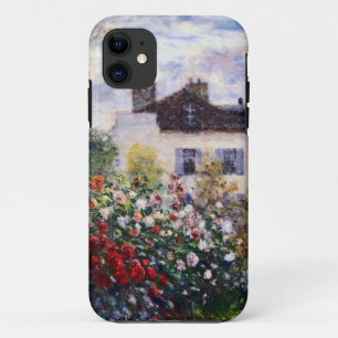 A Corner of the Garden with Dahlias by Monet iPhone 11 Case