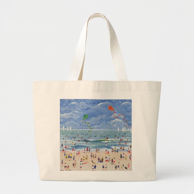 A Cornish Beach Large Tote Bag (Front)