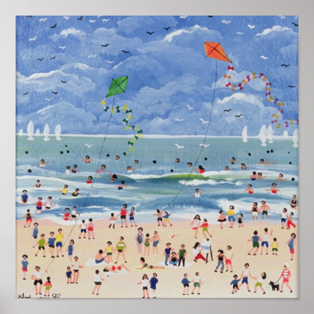 A Cornish Beach Poster (Front)