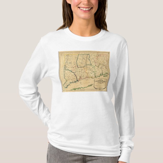 A Correct Map of Connecticut T-Shirt (Front)
