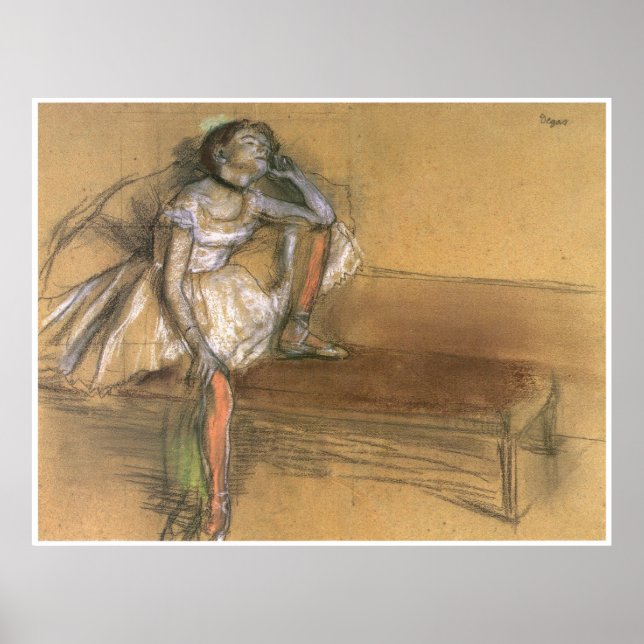 A Coryphee Resting, c. 1880-82, Edgar Degas Poster (Front)