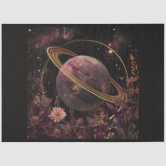 A Cosmic Planet and Crystals Series Design 1 Tissue Paper