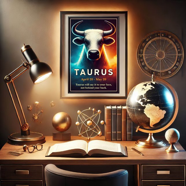 A Cosmic Taurus Bull Zodiac Poster (Creator Uploaded)