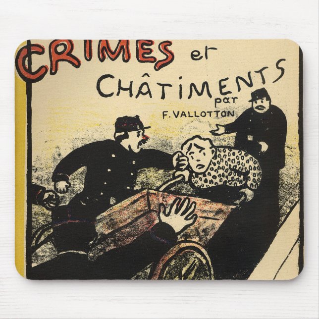 A costermonger is assaulted by the police mouse pad (Front)