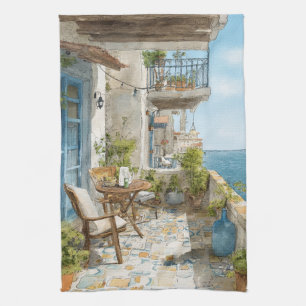 A Cosy Seaside Balcony Kitchen Towel