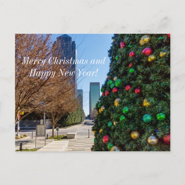 A Côté De La Carte Postale Dallas Christmas Tree (Devant)