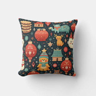 A cotton pillow full of winter vibes