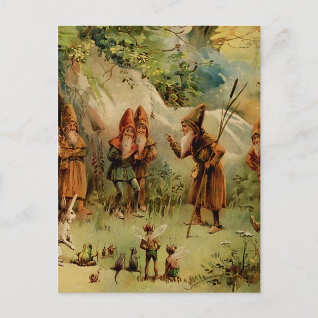 “A Council of Gnomes” by E S Hardy Postcard (Front)
