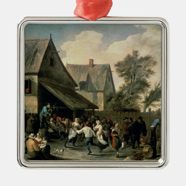 A Country Dance Metal Ornament (Front)