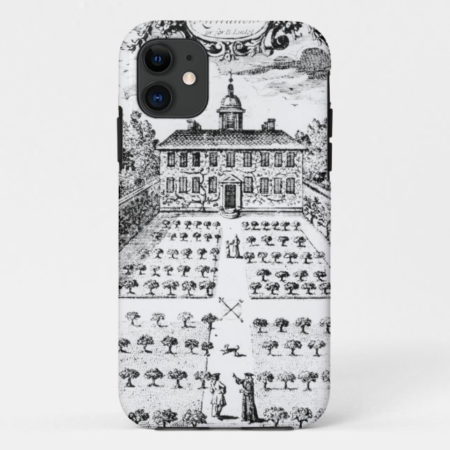 A country house garden, from 'The Gentlemen's Recr Case-Mate iPhone Case (Back)