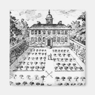 A country house garden, from 'The Gentlemen's Recr Magnet