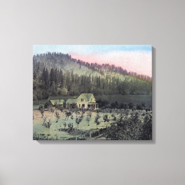 A Country Residence Scene Canvas Print (Front)