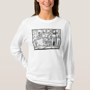 A Country Scene with a woman spinning T-Shirt