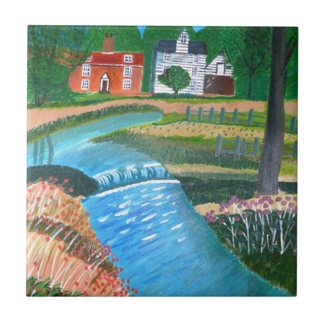 A Country Stream Tile (Front)